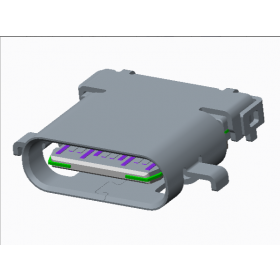 USB-Type-CF/無彈SMT+DIP/單殼L8.65